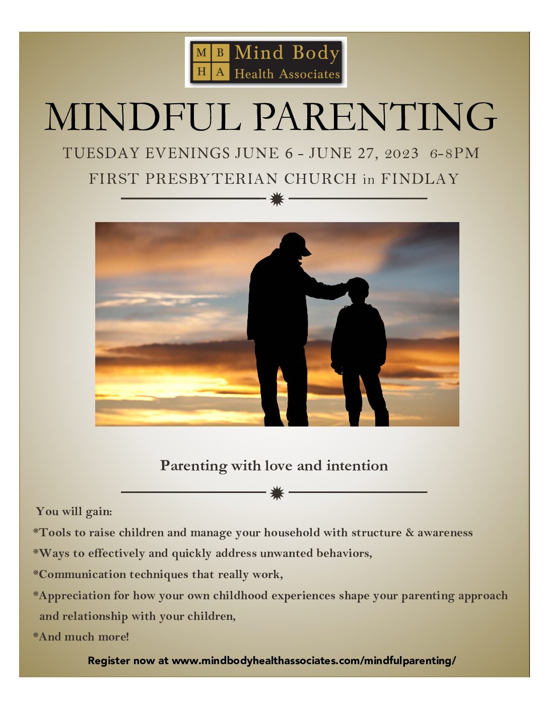 Mindful Parenting Class 2022 Information