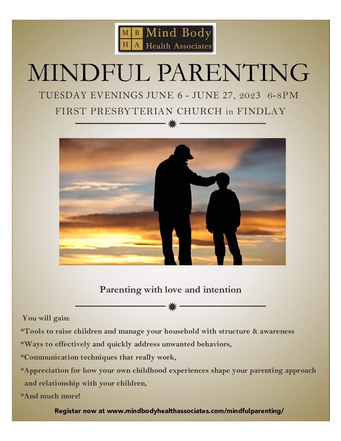 Mindful Parenting Class 2022 Information